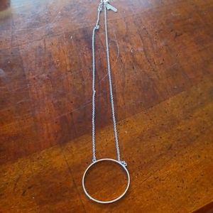 Le Le Sadoughi silver toned circle necklace